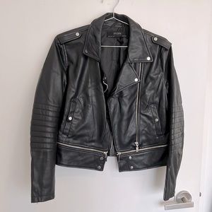 Zara Basic Leather Jacket